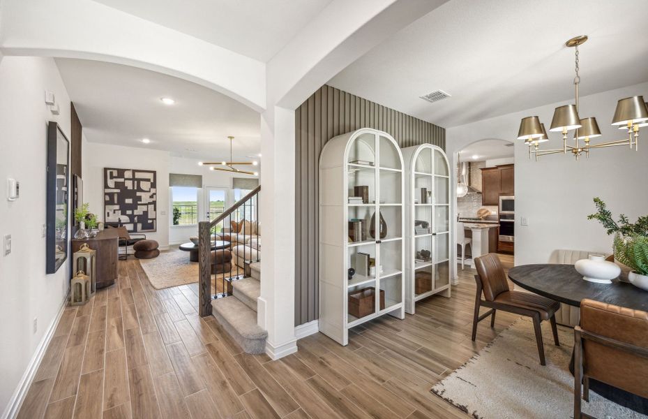 Furnished interior view inside a new home in Westside Preserve, Midlothian (Image 9).