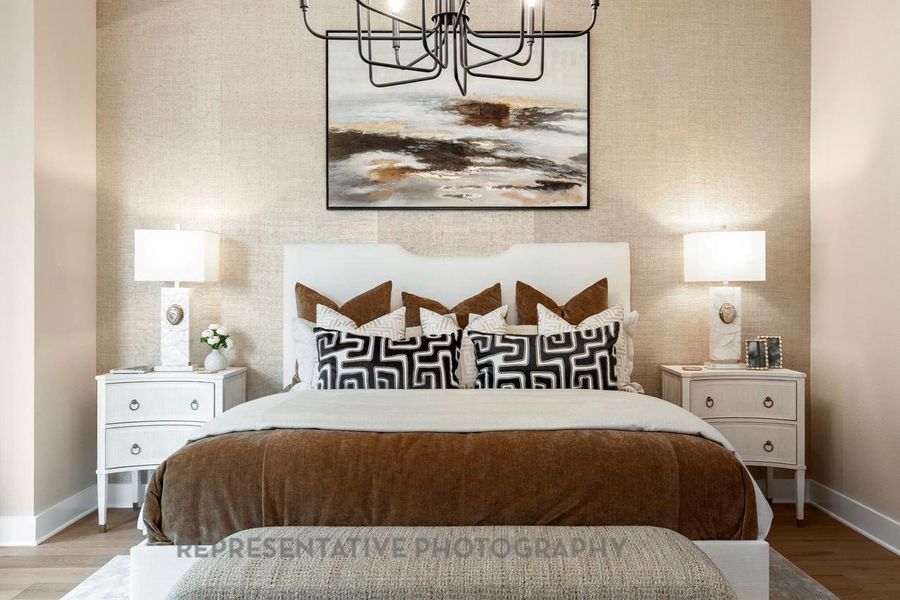 Furnished interior view inside a new home in Santa Rita Ranch, Liberty Hill (Image 23). Furnished interior view inside a new home in Santa Rita Ranch, Liberty Hill (Image 23).