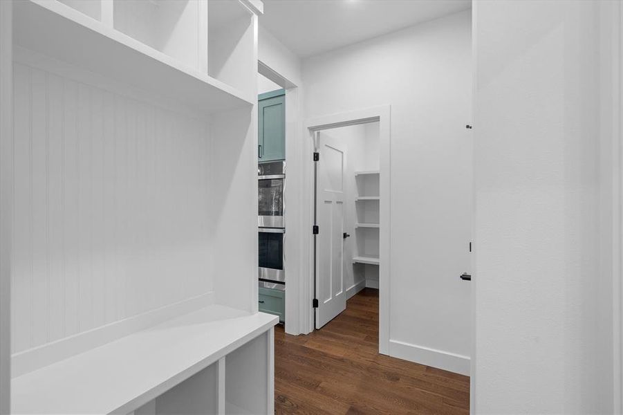 Entry from the garage into the kitchen and laundry room Entry from the garage into the kitchen and laundry room