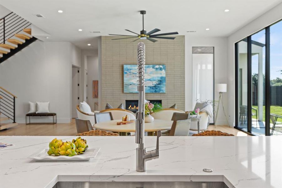 Furnished interior view inside a new home in , Dallas (Image 16). Furnished interior view inside a new home in , Dallas (Image 16).