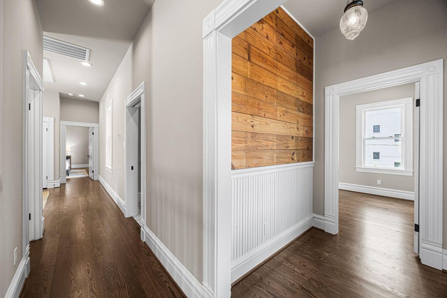 2nd floor hallway/stairwell landing. Upstairs you will find 3 bedrooms, a 2nd living room, nice size balcony and laundry room. 2nd floor hallway/stairwell landing. Upstairs you will find 3 bedrooms, a 2nd living room, nice size balcony and laundry room.