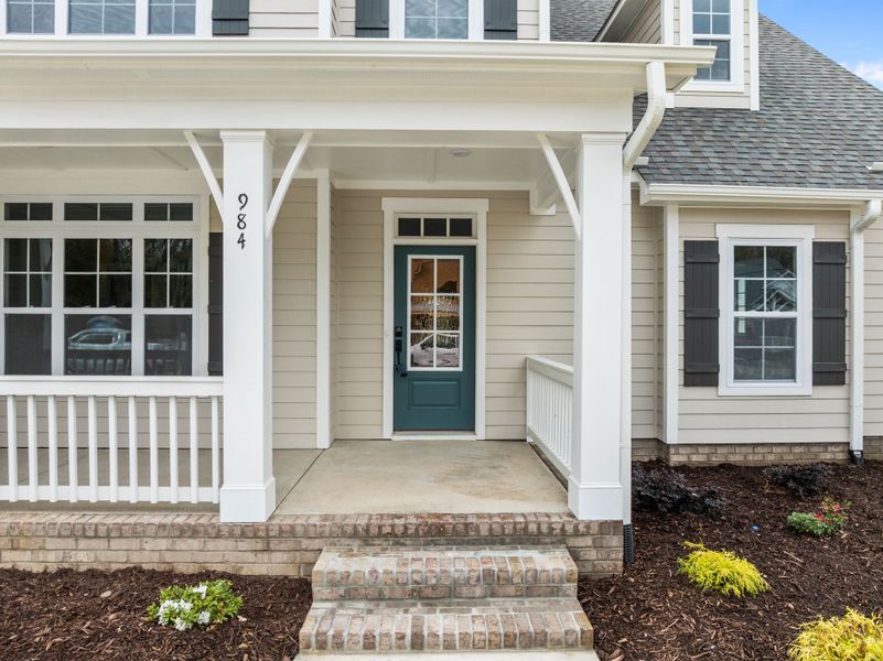 Exterior details and patio area of a home in Eli's Ridge, Winterville (Image 3).