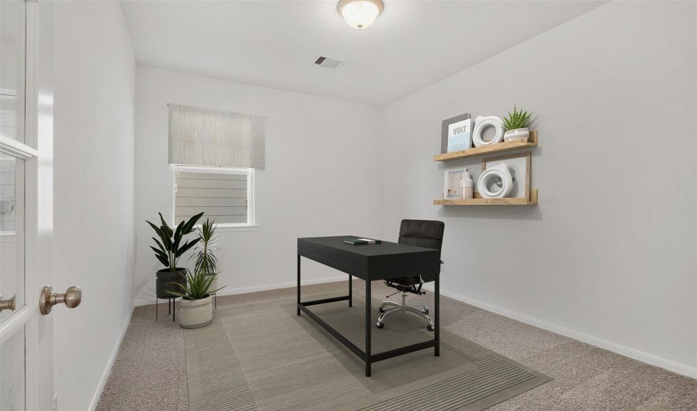 Convenient home office (*Photo not of actual home and used for illustration purposes only.)