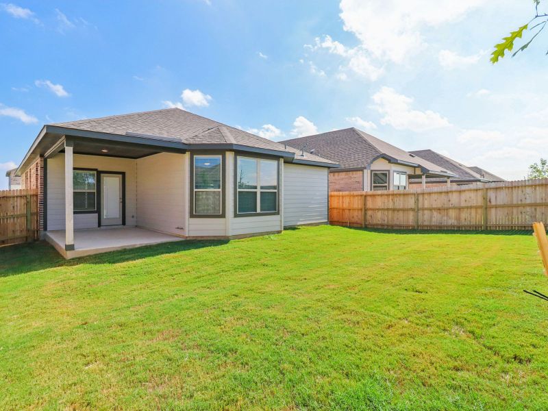 Exterior details and patio area of a home in Kallison Ranch, San Antonio (Image 4).
