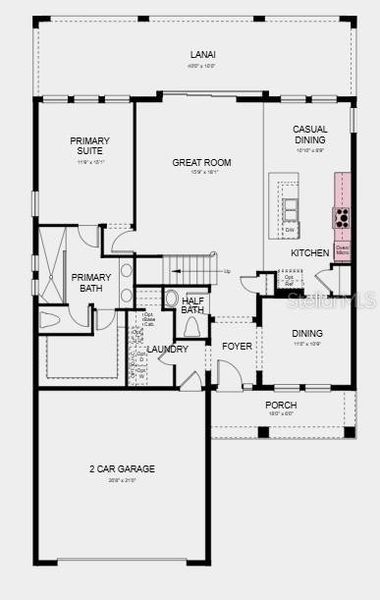 2D floor plan layout of this home in Windward Preserve, Cocoa, FL (Image 3). 2D floor plan layout of this home in Windward Preserve, Cocoa, FL (Image 3).