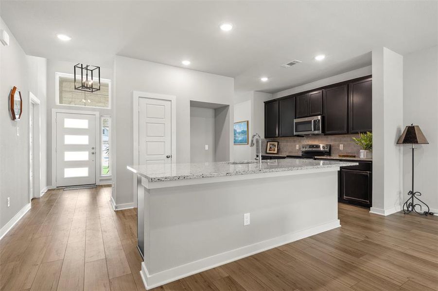 Furnished interior view inside a new home in , Waco (Image 29).