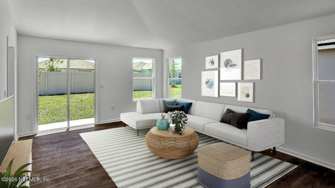 Furnished interior view inside a new home in Grand Reserve, Bunnell (Image 7).