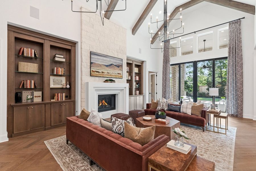 Representative Family Room - some options shown Representative Family Room - some options shown