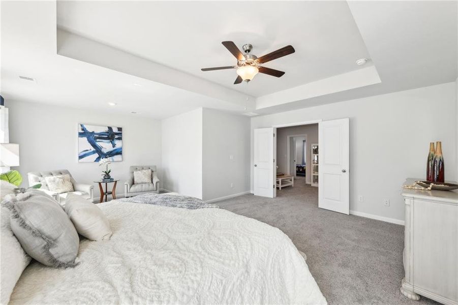 Furnished interior view inside a new home in The Hills at Cedar Creek, Winder (Image 31).