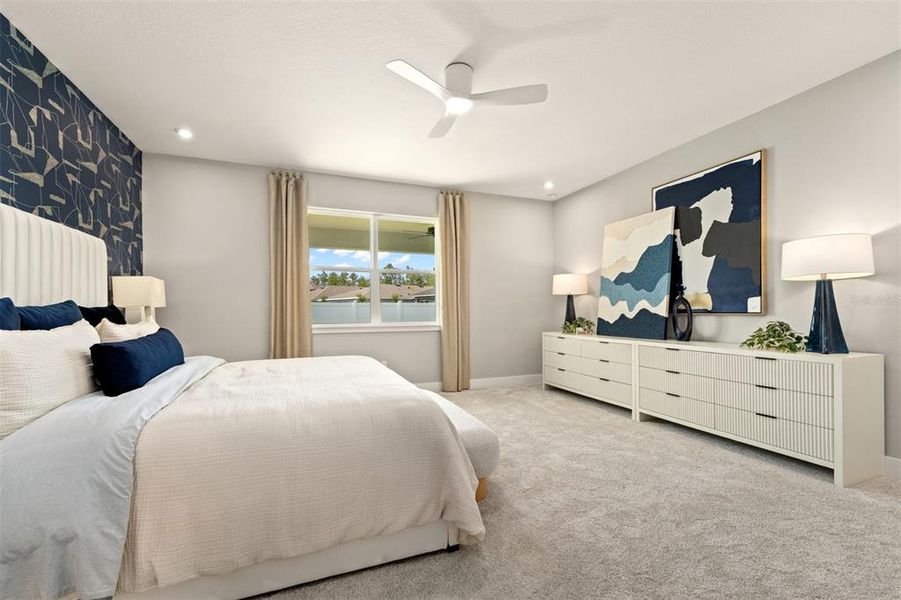 Furnished interior view inside a new home in Meridian Parks, Orlando (Image 4).