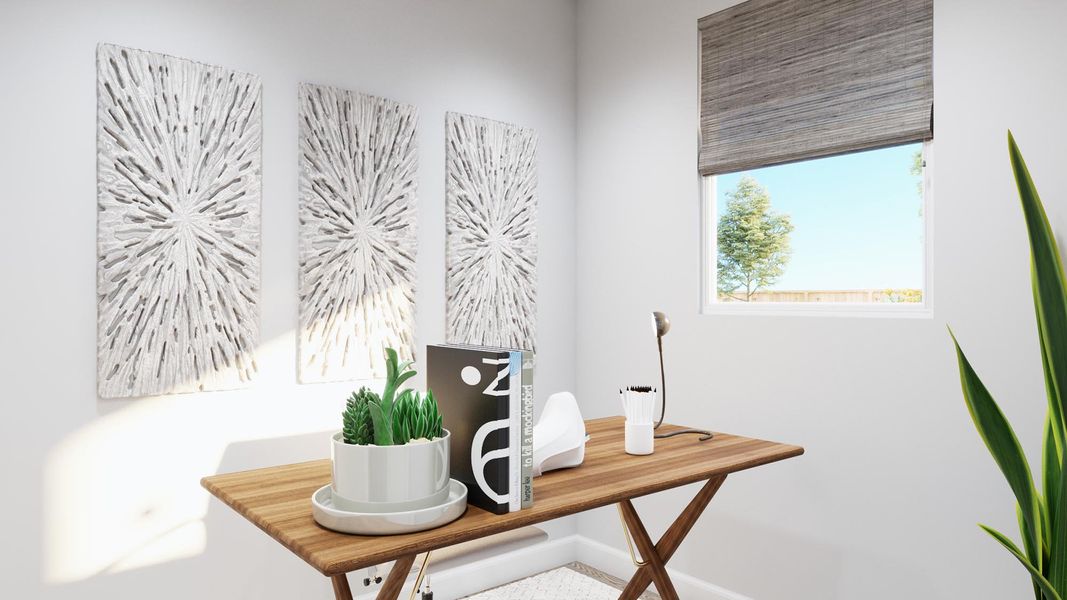 Representative furnished interior of a home built from the Caroline by Risewell Homes in Sage Collection – Freedom at Anthem, Kyle (Image 7).