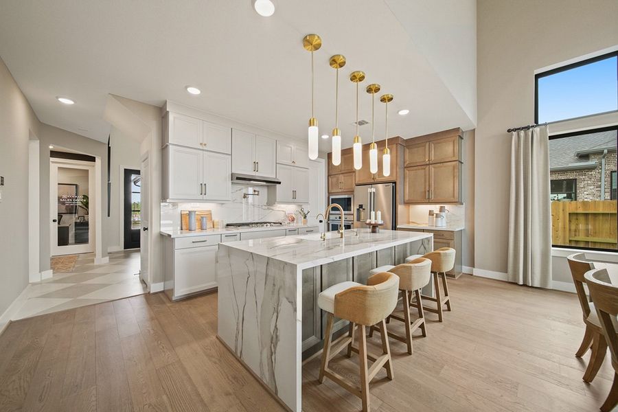 Furnished interior view inside a new home in Grange 45', Katy (Image 4).