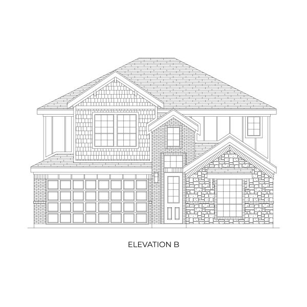 Representative rendering of the exterior for the Roosevelt Select F by First Texas Homes (Image 3). Representative rendering of the exterior for the Roosevelt Select F by First Texas Homes (Image 3).