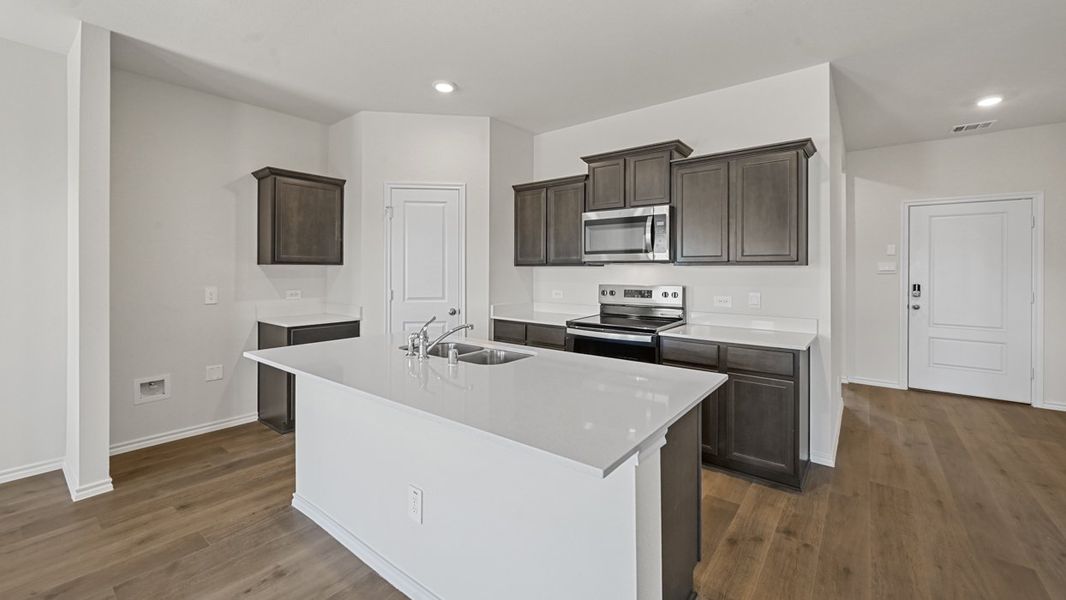 Furnished interior view inside a new home in Frontier Pointe, Princeton (Image 3).