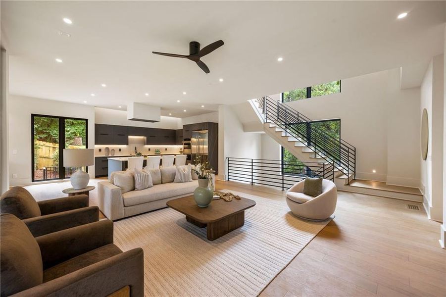 Furnished interior view inside a new home in , Atlanta (Image 55).