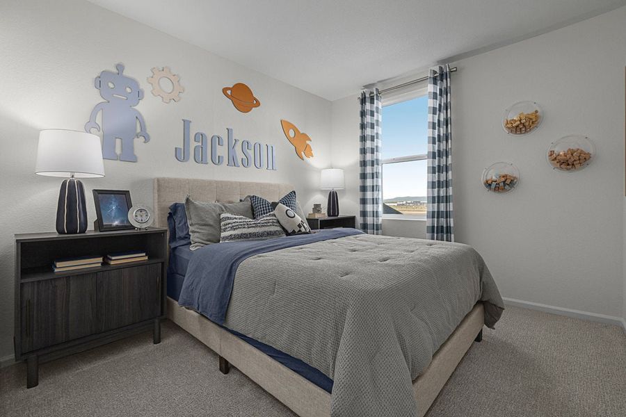 Representative furnished interior of a home built from the 2502 Modeled by KB Home in Legato, Commerce City (Image 19).