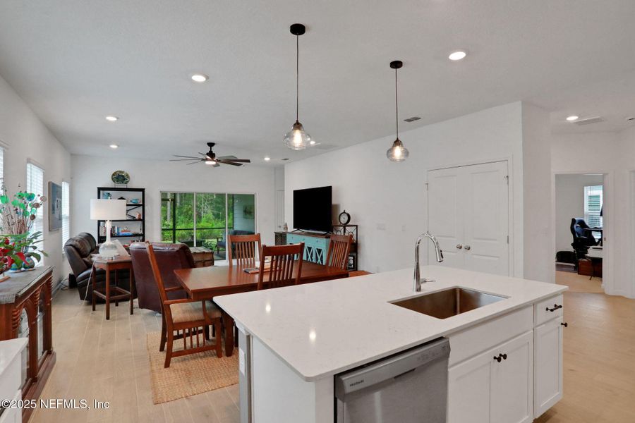 Furnished interior view inside a new home in Tributary: Lakeview at Tributary 50's, Yulee (Image 11).