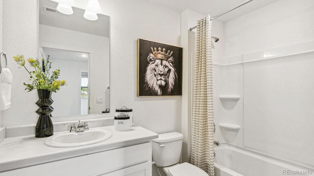 Furnished interior view inside a new home in The Ridge at Lorson Ranch, Colorado Springs (Image 19).