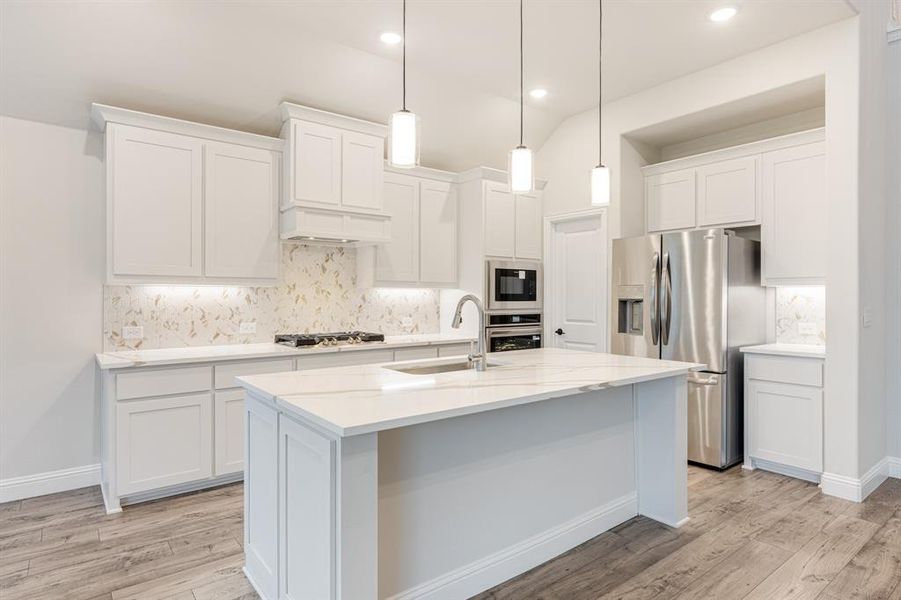 Furnished interior view inside a new home in Woodstone, Providence Village (Image 7). Furnished interior view inside a new home in Woodstone, Providence Village (Image 7).