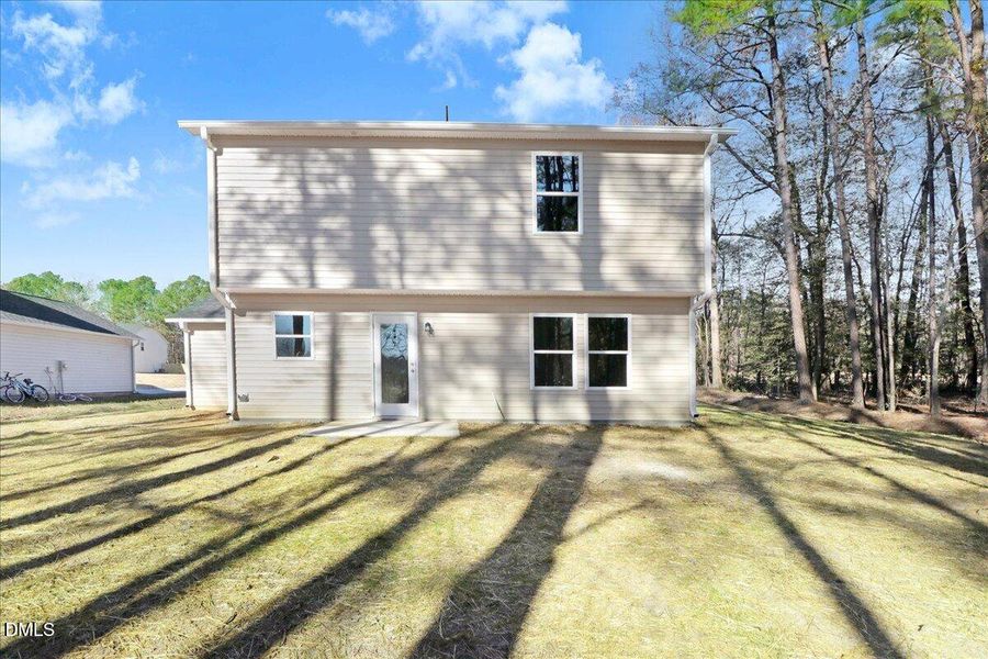 04-Rear exterior of new construction hom