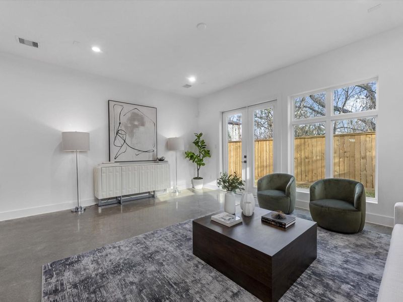 Furnished interior view inside a new home in , Houston (Image 8).