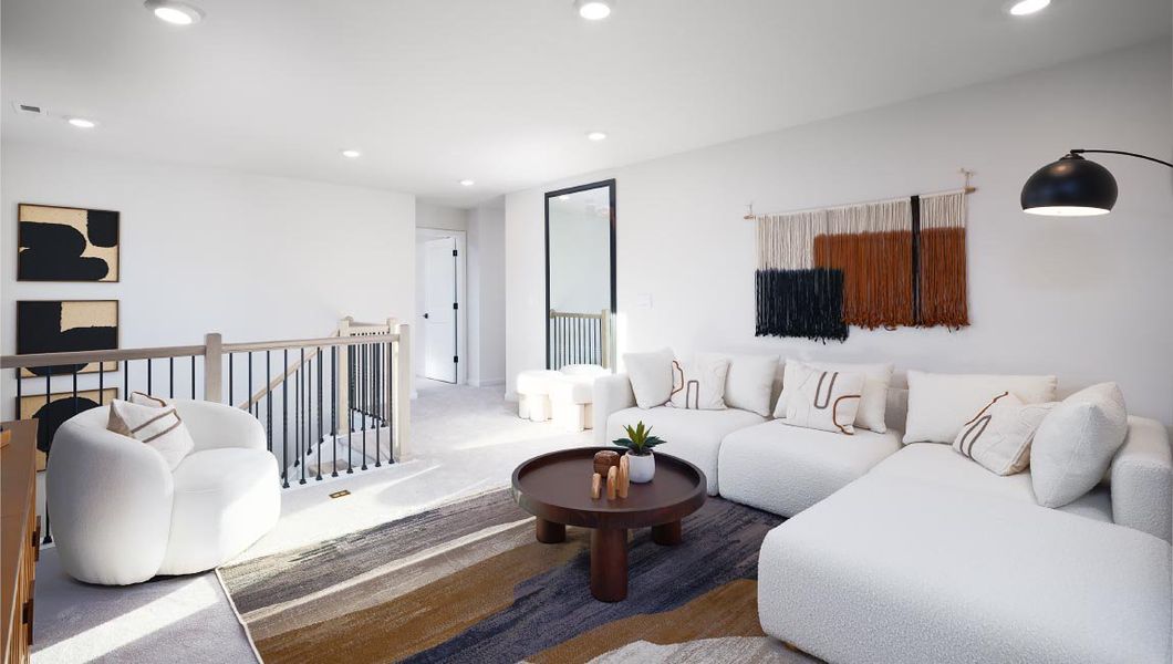 Furnished interior view inside a new home in Westport, York (Image 41).