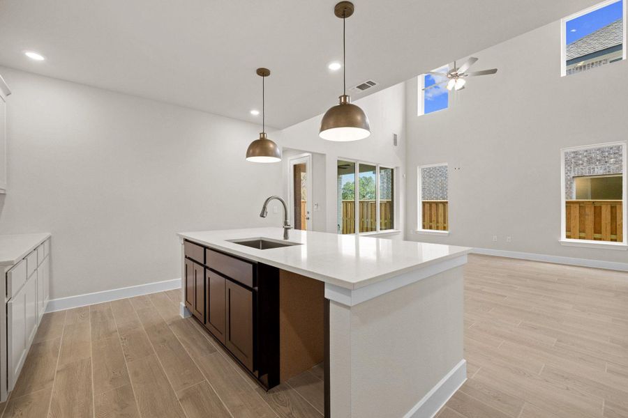 Furnished interior view inside a new home in Parmer Ranch, Georgetown (Image 6).