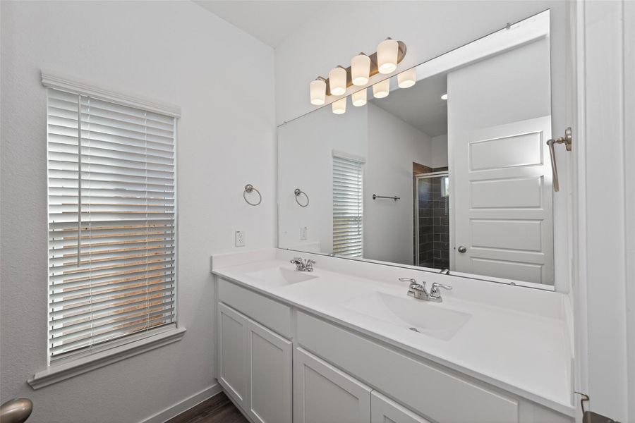 Furnished interior view inside a new home in Enclave at Willis, Willis (Image 6).