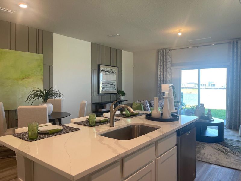 Furnished interior view inside a new home in Central Park Townhomes, Port St. Lucie (Image 10).