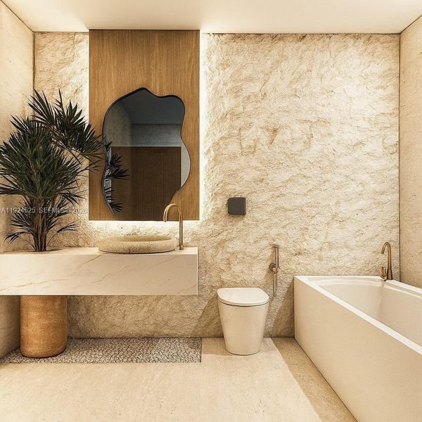 Furnished interior view inside a new home in , Hollywood (Image 15).