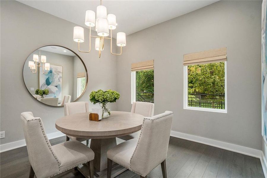 Furnished interior view inside a new home in , Atlanta (Image 15).
