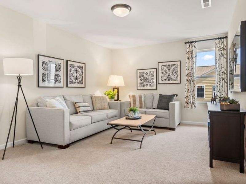 Representative furnished interior of a home built from the Somerset by True Homes in Swaim Meadows, Winston-Salem (Image 11).