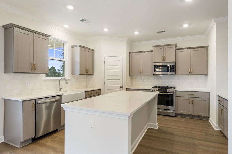 Furnished interior view inside a new home in Ridgecrest at Midway, Anderson (Image 7).