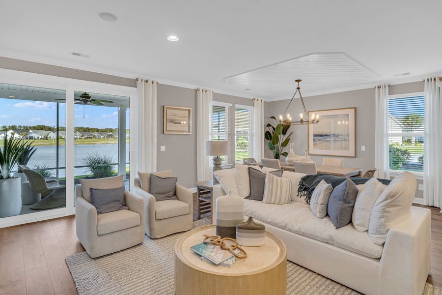 Representative furnished interior of a home built from the The Driftwood by Chesapeake Homes in Bridgewater - Shorehaven Village, Little River (Image 7). Representative furnished interior of a home built from the The Driftwood by Chesapeake Homes in Bridgewater - Shorehaven Village, Little River (Image 7).