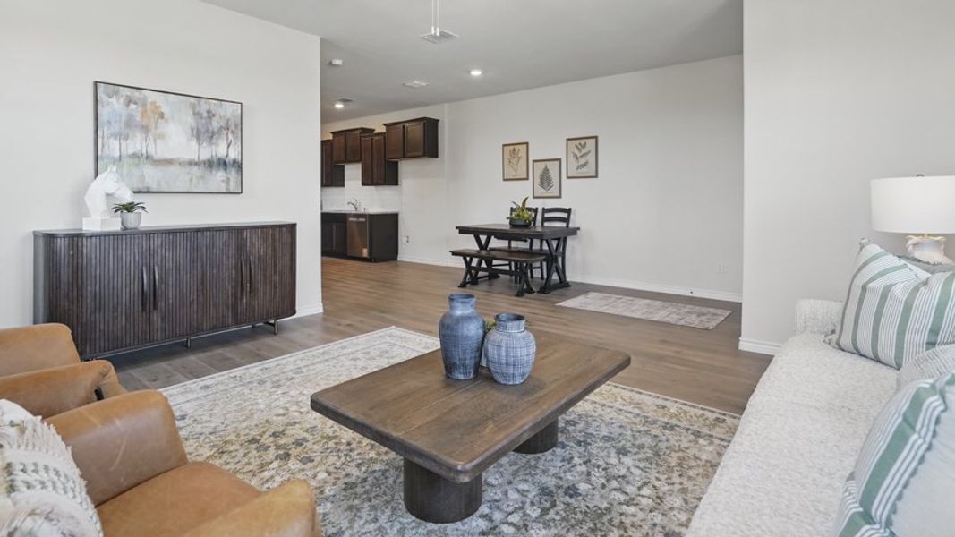 Representative furnished interior of a home built from the Caspian by D.R. Horton in Liberty Crossing, Royse City (Image 16). Representative furnished interior of a home built from the Caspian by D.R. Horton in Liberty Crossing, Royse City (Image 16).