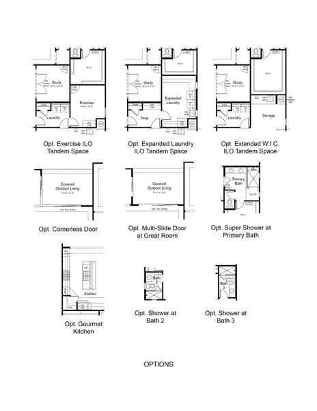 2D floor plan layout of this home in Ellsworth Ranch Landmark Collection, Queen Creek, AZ (Image 4).