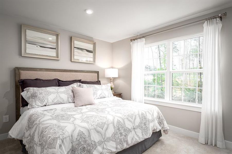 Representative furnished interior of a home built from the Greenwood by Ryan Homes in Windsor Estates, Walhalla (Image 14).