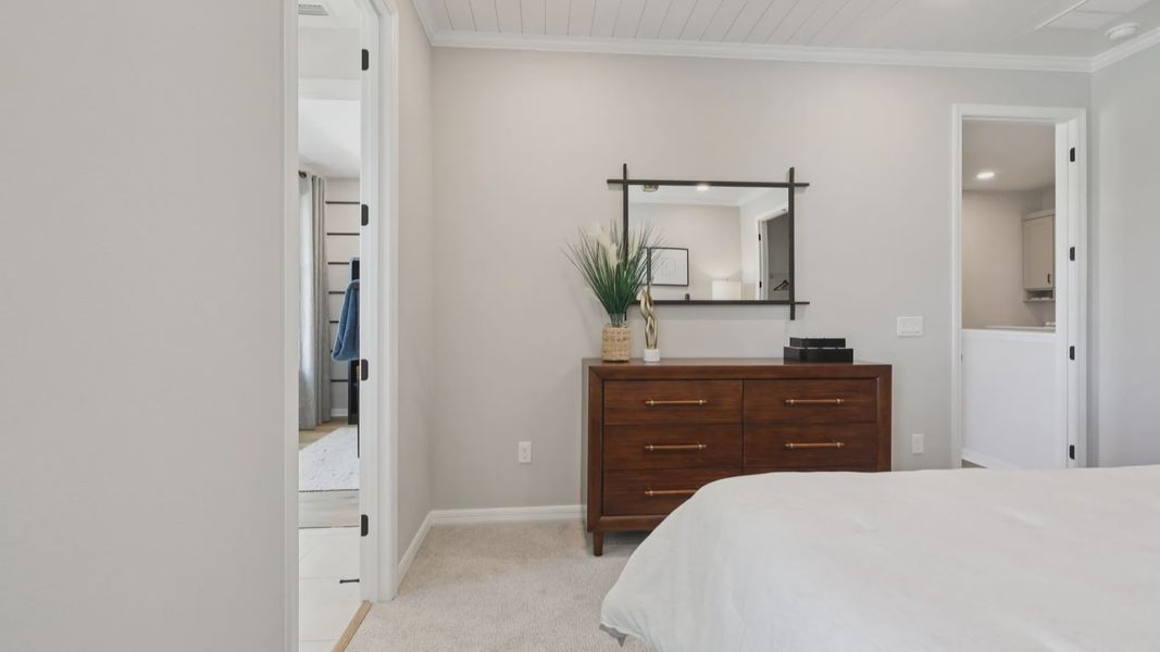 Furnished interior view inside a new home in Isla Mirada, San Antonio (Image 37).