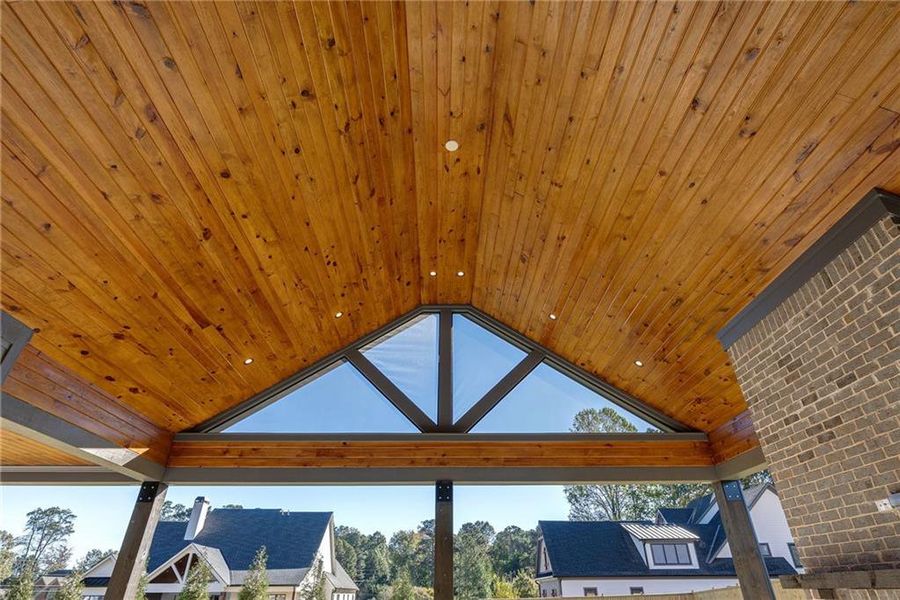 Exterior details and patio area of a home in , Sugar Hill (Image 37).
