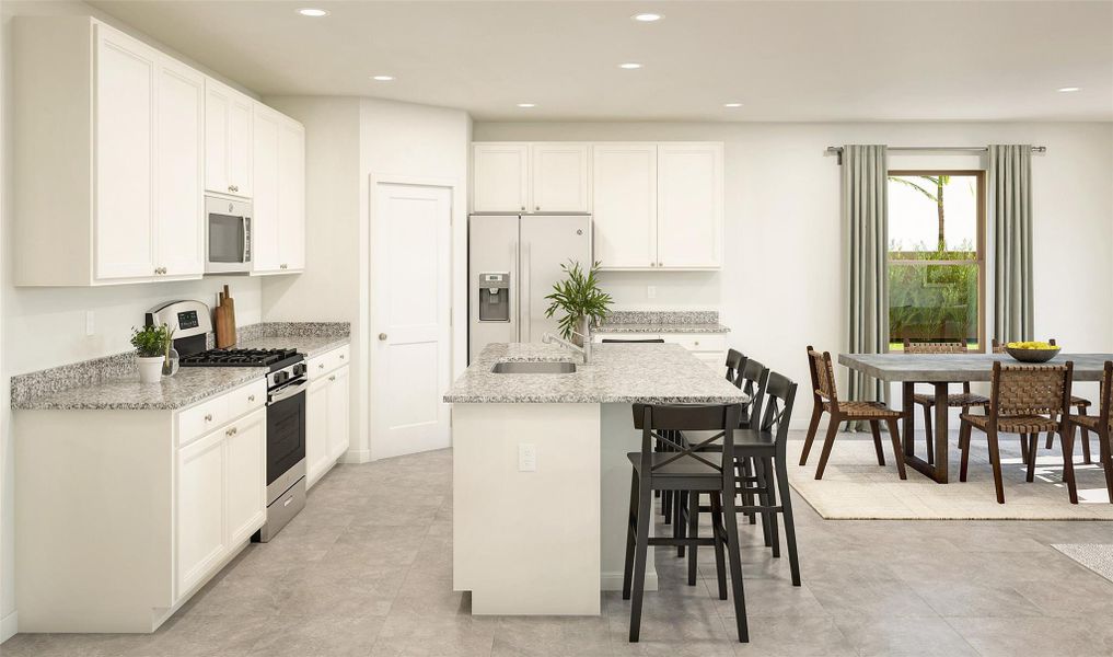 Stylish kitchen (*Artist rendering used for illustration purposes only.)