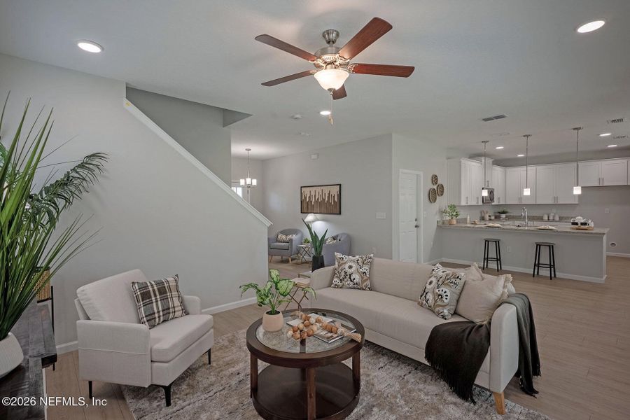 Furnished interior view inside a new home in , Jacksonville (Image 27).