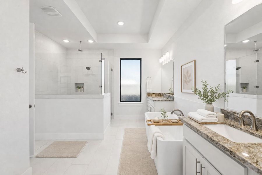 Furnished interior view inside a new home in Riverstone, Georgetown (Image 11).