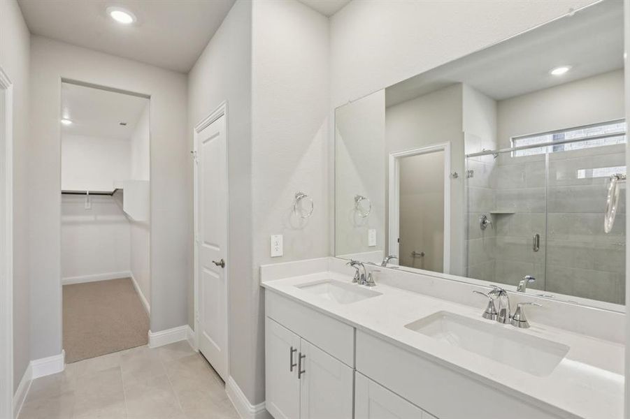 Furnished interior view inside a new home in Simpson Crossing - Spring Series, McKinney (Image 12).