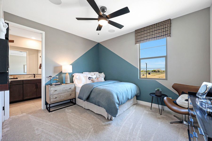 Representative furnished interior of a home built from the Sage by Mattamy Homes in Empire Pointe, Queen Creek (Image 52).