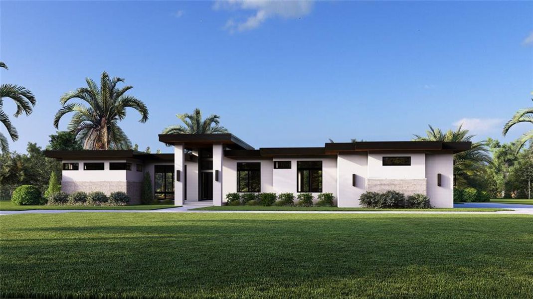 Front exterior of a new home in , Odessa, FL, highlighting curb appeal (Image 6).