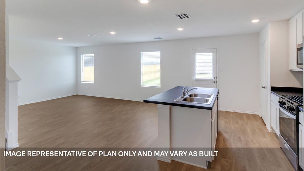 Furnished interior view inside a new home in Prairie Lakes, Buda (Image 6).