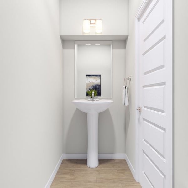 Furnished interior view inside a new home in Terrace Collection at Heritage, Dripping Springs (Image 21).