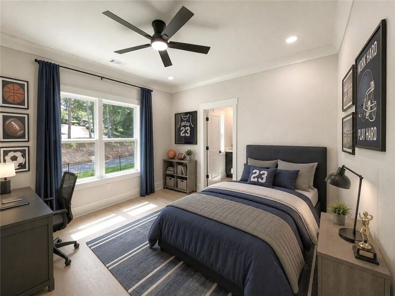 Furnished interior view inside a new home in , Dacula (Image 10).