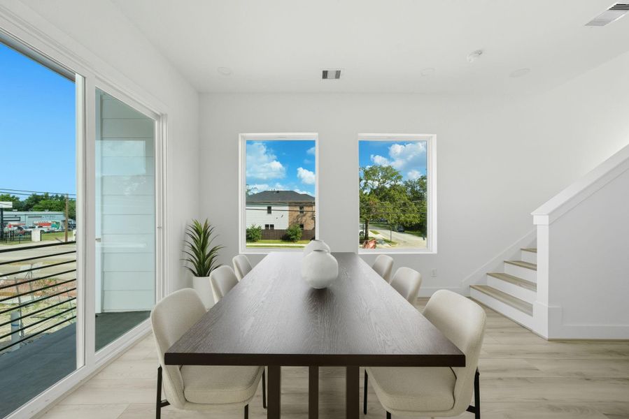 Furnished interior view inside a new home in Hammerly Blvd, Houston (Image 29). Furnished interior view inside a new home in Hammerly Blvd, Houston (Image 29).