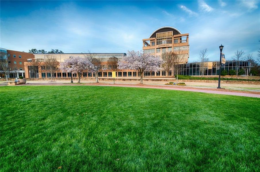 Front exterior of a new home in Rosehill Townhomes, Marietta, GA, highlighting curb appeal (Image 54).